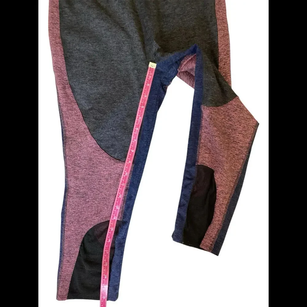 Free People Movement Color Block Crop Leggings‎ Large